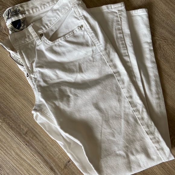 Lucky Brand Straight Leg White Jeans - Picture 3 of 5
